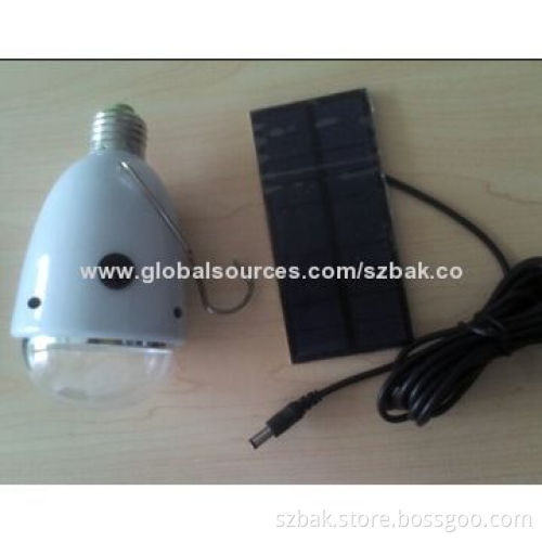Portable outdoor LED solar lantern for camping, garden, lithium battery inside, can charge mobile